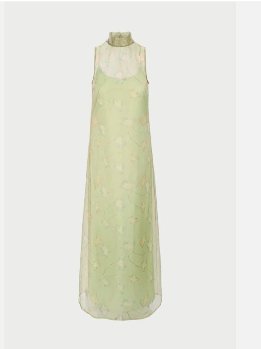 STAUD Albee Maxi Dress Gown in Botanical Moss Green - Picture 6 of 10